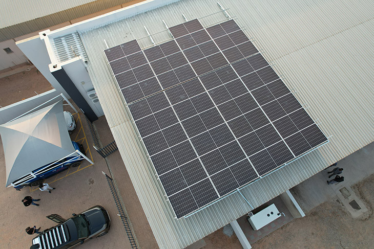 Although DBN is associated with photovoltaic parks, larger solar electricity generators that feed into the grid, the Bank also finances solar power installations for enterprises. 